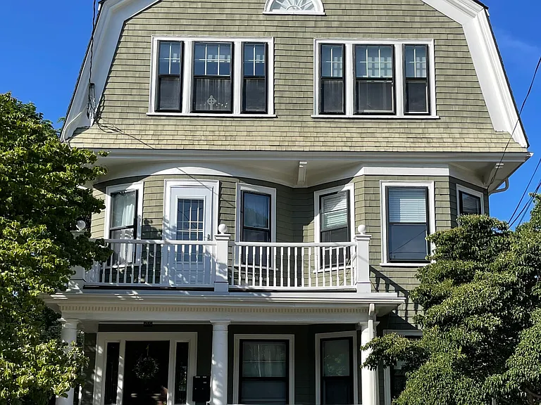 Welcome to our beautiful, three-family home built in 1909! The duplex apartment is located on the third and fourth floors. The elegant staircase will help you stay fit. Lots of privacy!
