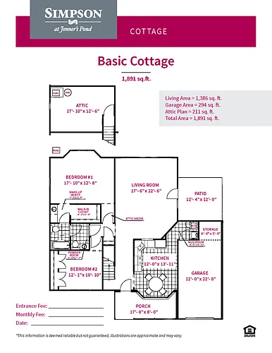 Floor plan Basic Cottage