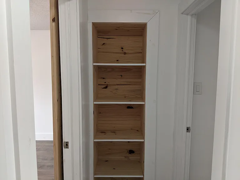 Close up of the Linen Closet.