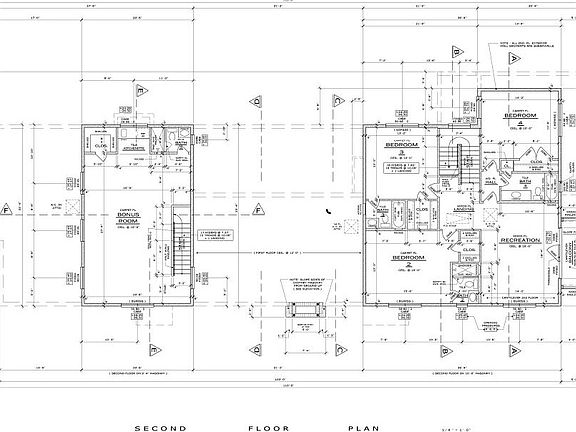 Second Story Floor Plan