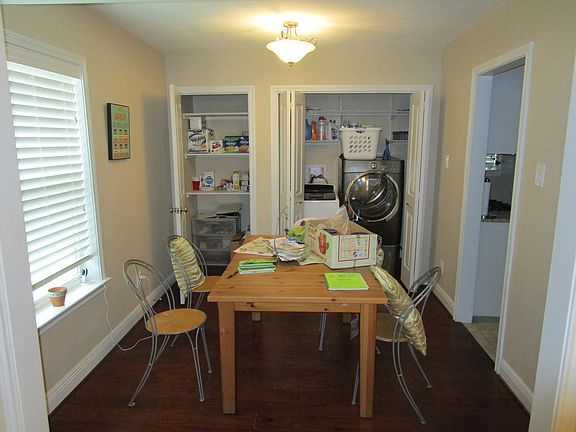 Dining room, laundry and pantry.