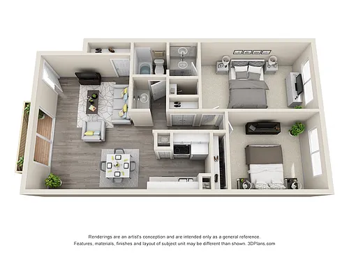 Floor plan 2X1 E