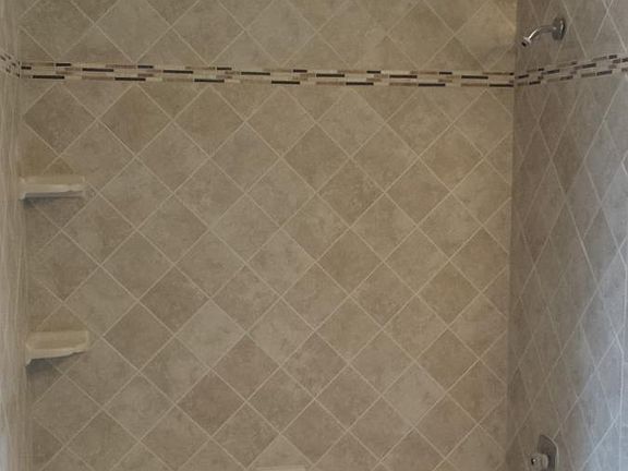 New shower tile