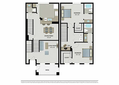 Floor plan Georgetown Townhome