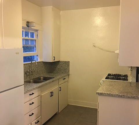 Kitchen with granite counter tops