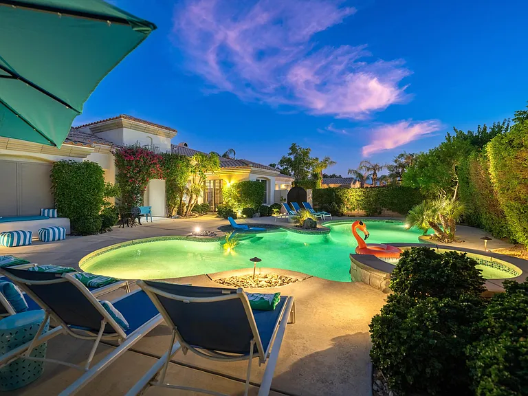 Gorgeous sunsets from the hot tub