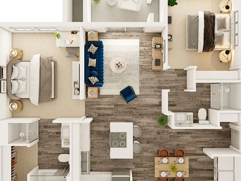 B1 floor plan Water Tower Flats