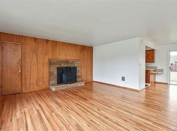 Beautiful refinished hardwood floors.