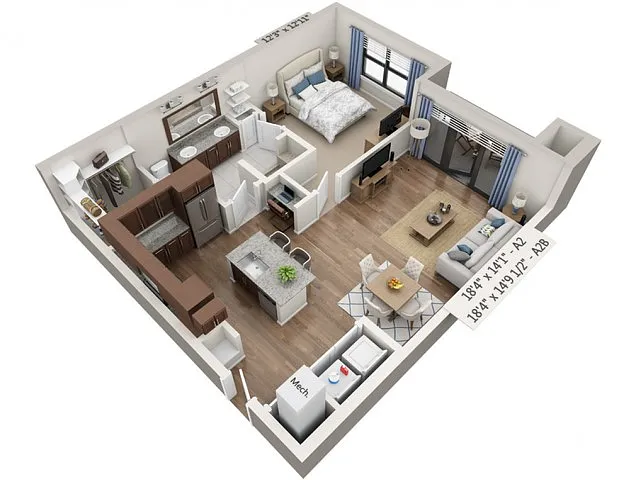 Floor plan A2B