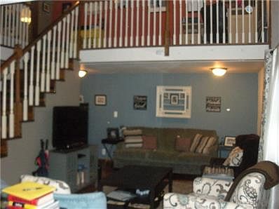 Open stairway that will lead up to the balcony loft