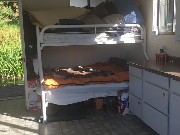 interior cabin lakeside