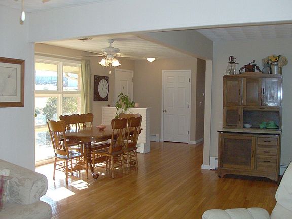 View of the dining room from the hearth room
