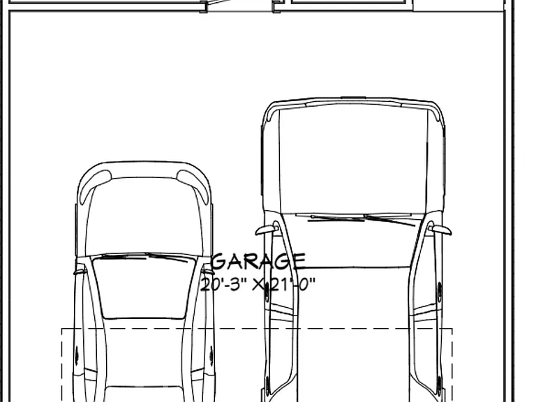 2 car garage is completely finished with EV charging port option