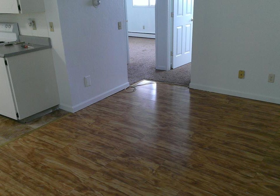 Living room with hardwood floors.