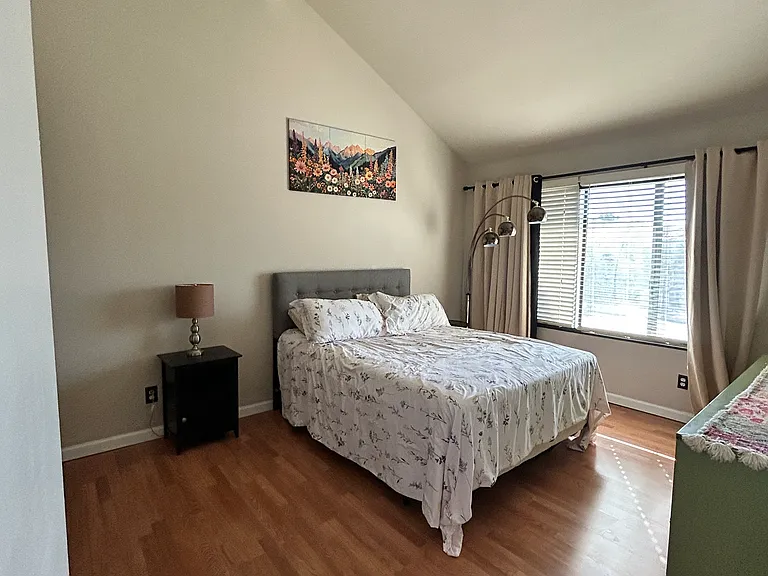 Master bedroom with large walk in closet
