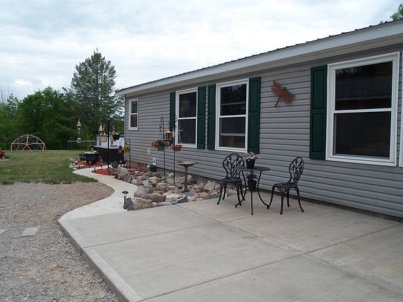 Patio, rock garden, flowers