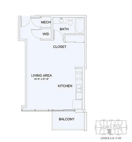 Floor plan Studio 2