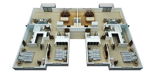 Floor plan 2nd and 3rd Level Floor Plan