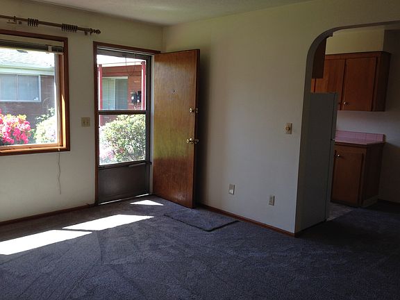 Entry, front room, kitchen