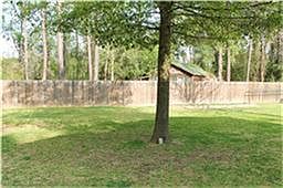 Huge fully fenced backyard.