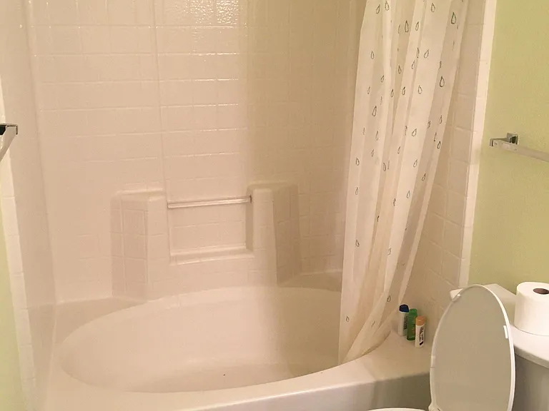 Great second bathroom with full shower and tub.