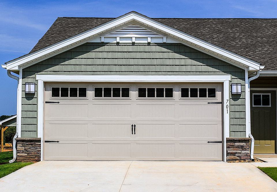 Attached Two-Car Garages in a Neighborhood Setting