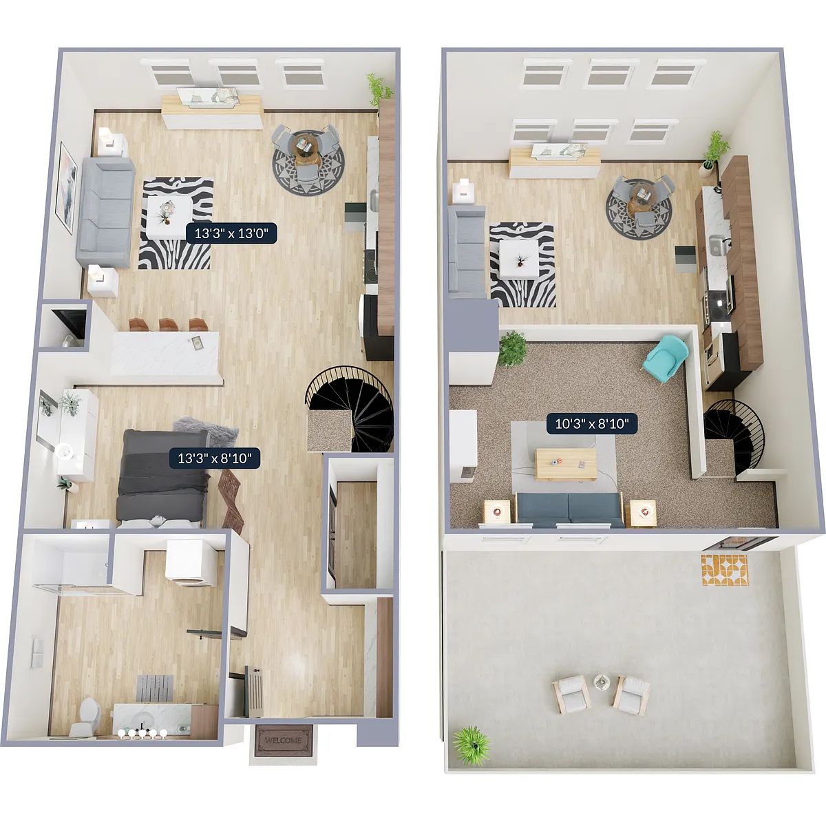 Floor plan Studio OB-M1