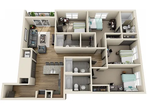Floor plan 4X4D6