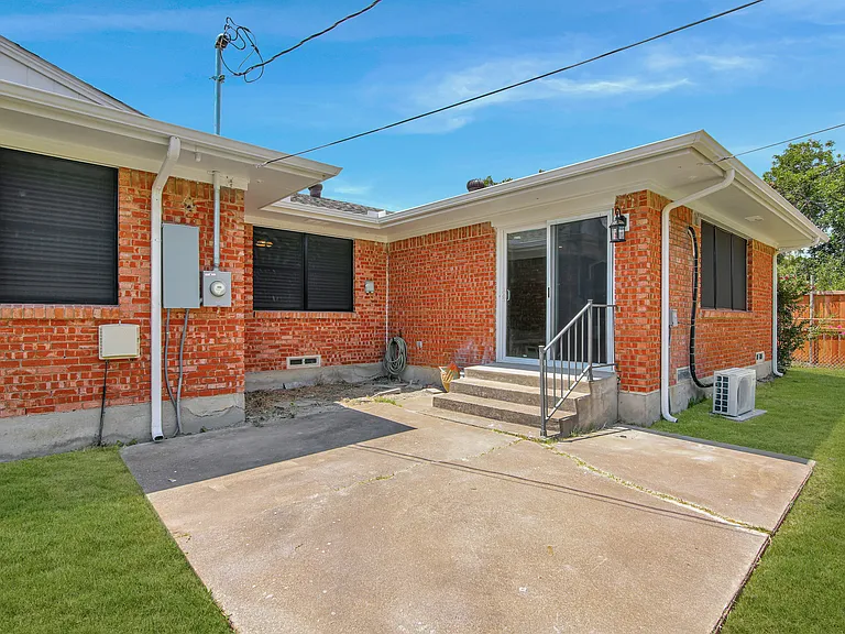 Big Concrete Patio Area
