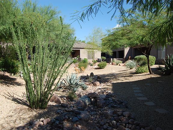 Rear courtyard