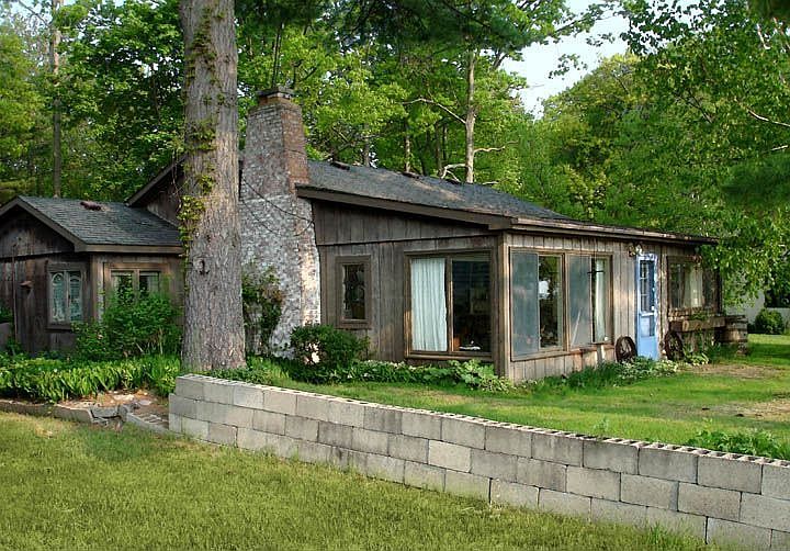 Redwood siding, exterior