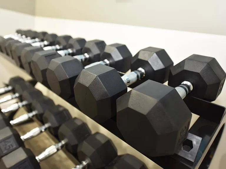 Free-weights in the Fitness Center