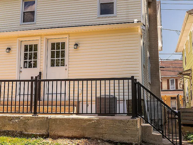 Back patio for 203.