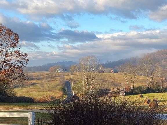 Autumn view from breakfast area in kitchen (towards side of property)