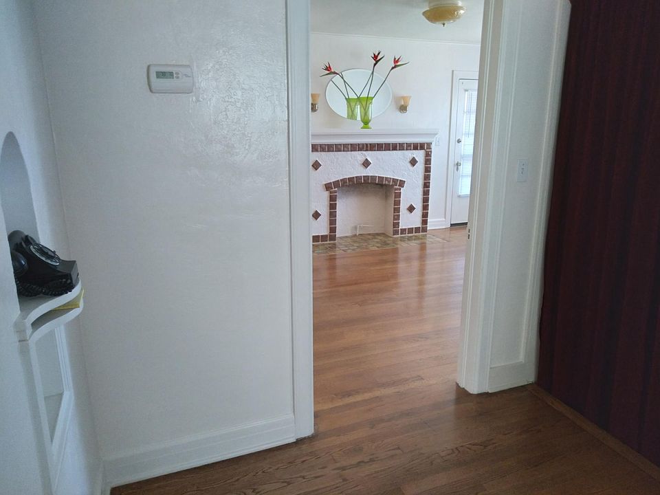 Living room view from hall