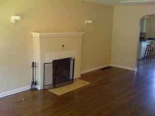 wood-burning fireplace
