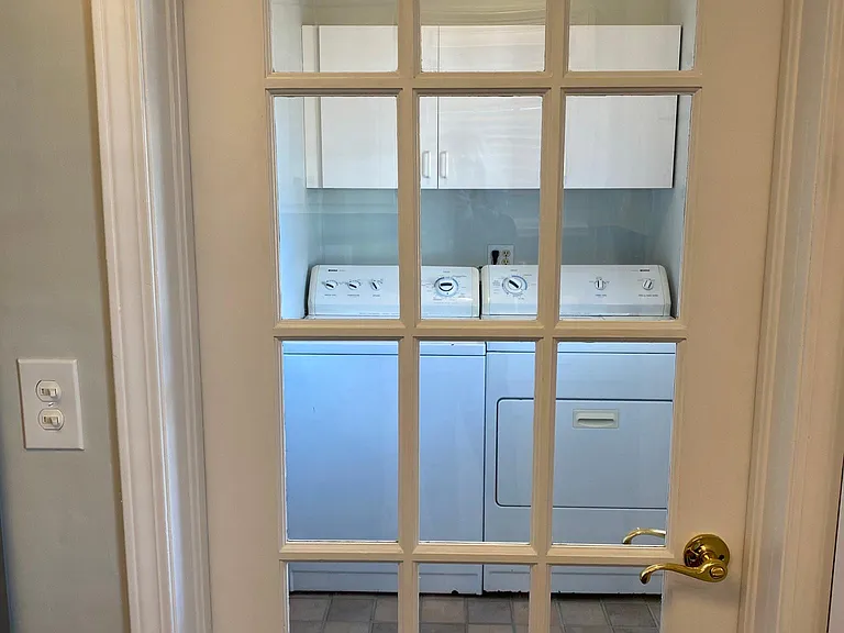 Laundry room - door divides kitchen and laundry room