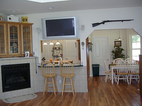 Livingroom with Gas Fireplace with Built-in Curio and 42" Plasma Tv