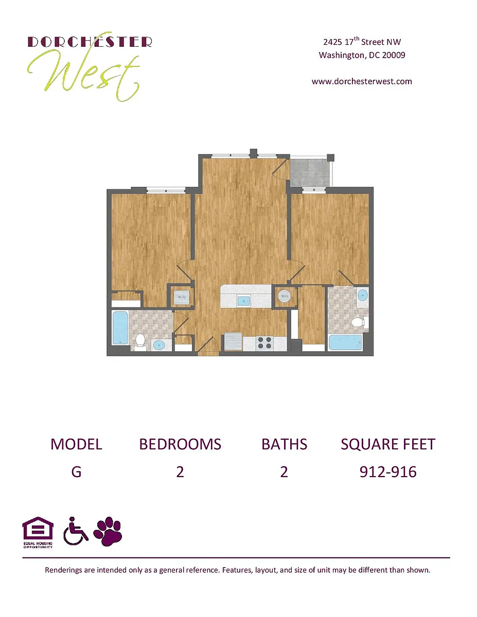 Floor plan Model G