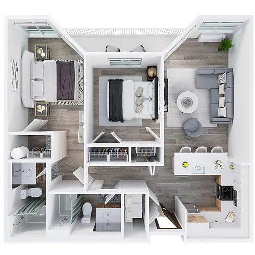Floor plan 2X2 A