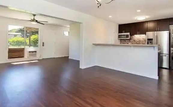 Living Room, Dining Room, and Kitchen