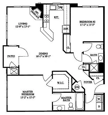 Floor plan The Hemingway
