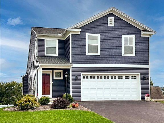 Exterior front view of the Ashwood floorplan by S A Homes - Streamline Series - 2 story home with co