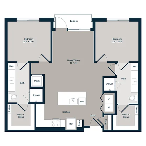 Floor plan Woodruff A