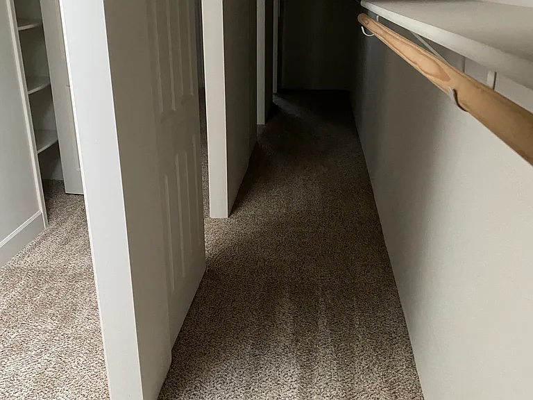 Closet is the same dimensions as the hallway - huge!