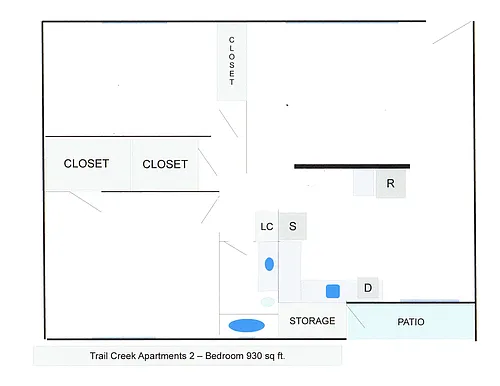 Floor plan 2 Bedroom