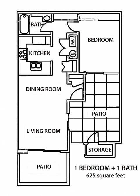Floor plan One Bedroom
