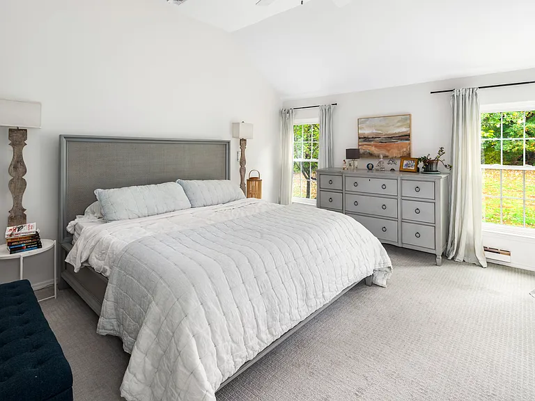 Spacious master bedroom suite with master bathroom (the master bath is currently being completely renovated).