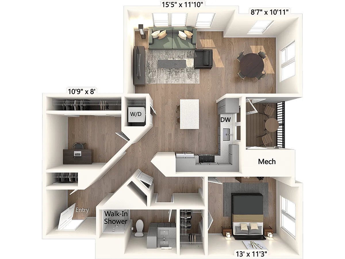 Floor plan A3D-1032sf