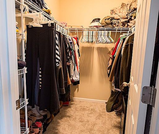 Master walk in closet